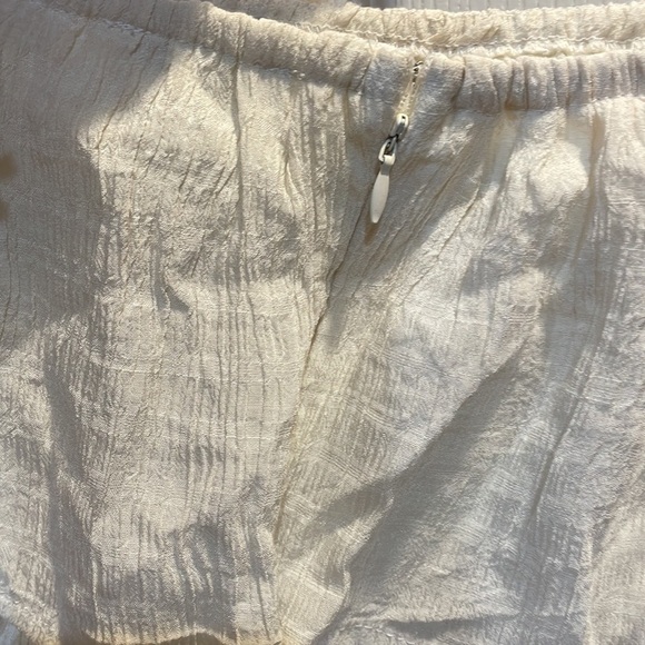 Fashion Nova Cream Tiered Ruffle Mini Dress M - Picture 7 of 8